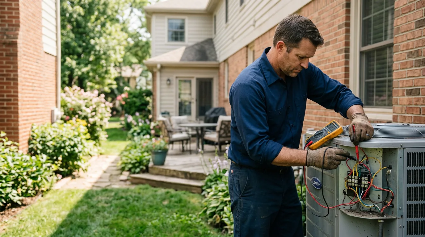 HVAC technician working near Los Olivos, CA